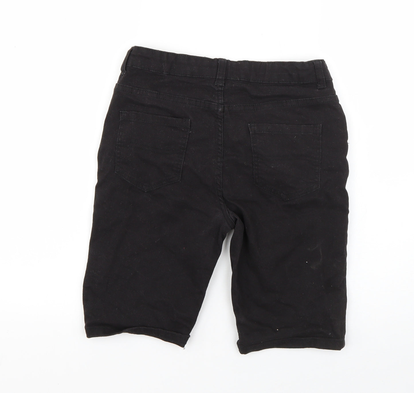 Denim Co Boys Black  Cotton Utility Shorts Size 12-13 Years  Regular