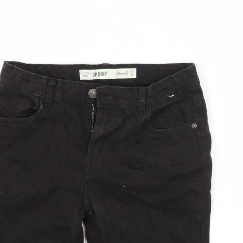 Denim Co Boys Black  Cotton Utility Shorts Size 12-13 Years  Regular