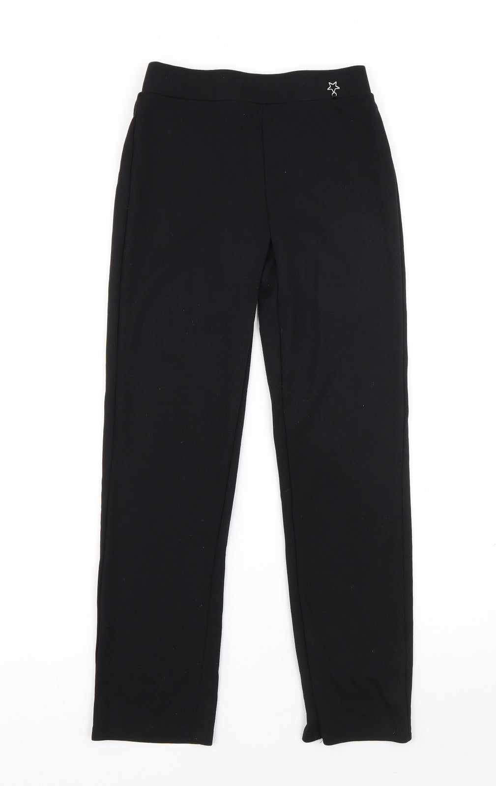 George Girls Black  Polyester Jogger Trousers Size 9 Years  Regular