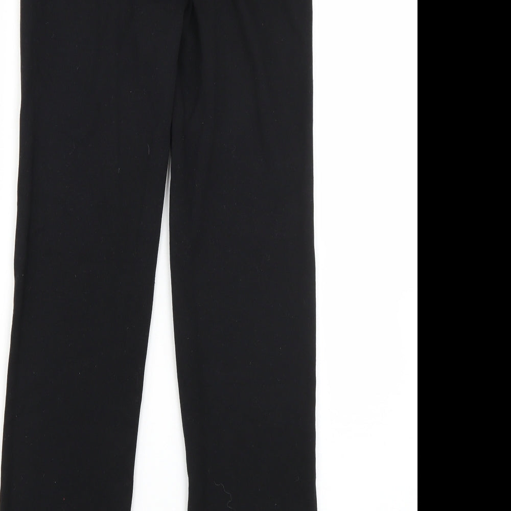 George Girls Black  Polyester Jogger Trousers Size 9 Years  Regular