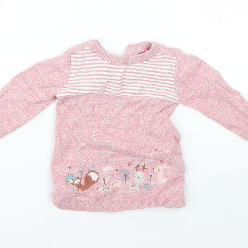 TU Baby Red  Cotton Pullover Jumper Size 0-3 Months