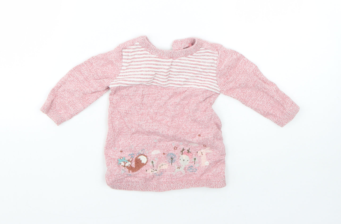 TU Baby Red  Cotton Pullover Jumper Size 0-3 Months