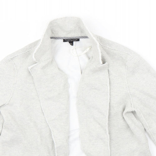 Topshop Womens Grey   Jacket Coatigan Size 12