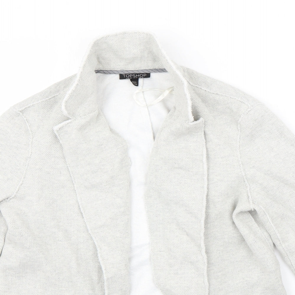 Topshop Womens Grey   Jacket Coatigan Size 12