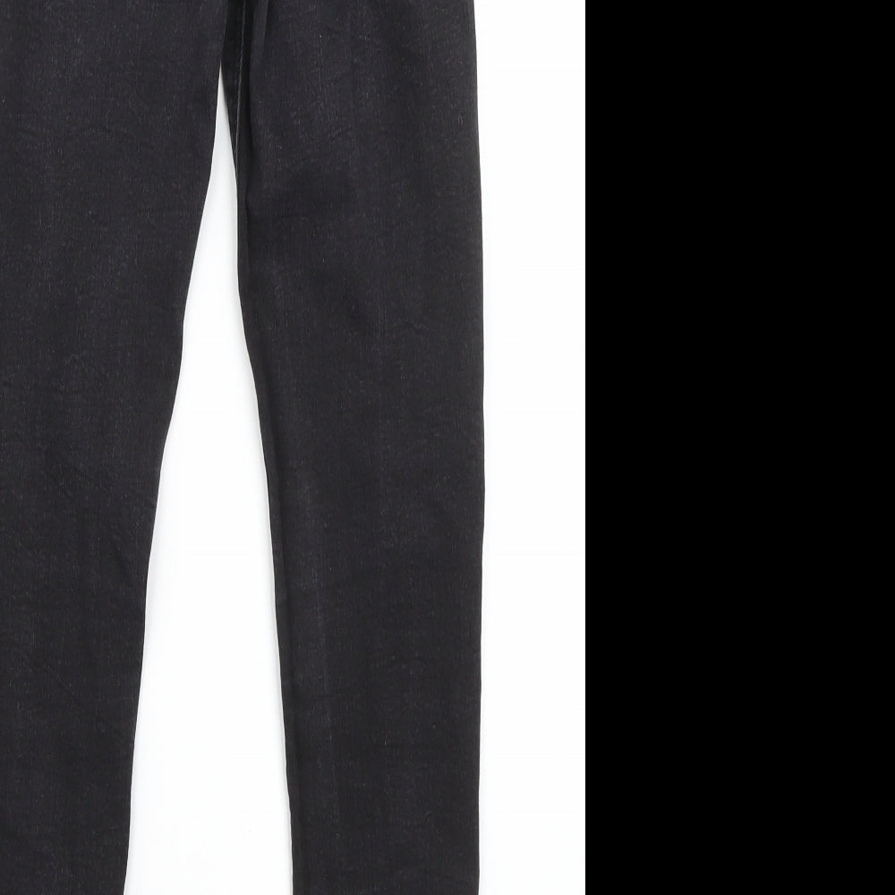 Denim Co Girls Black  Cotton Skinny Jeans Size 11-12 Years  Regular