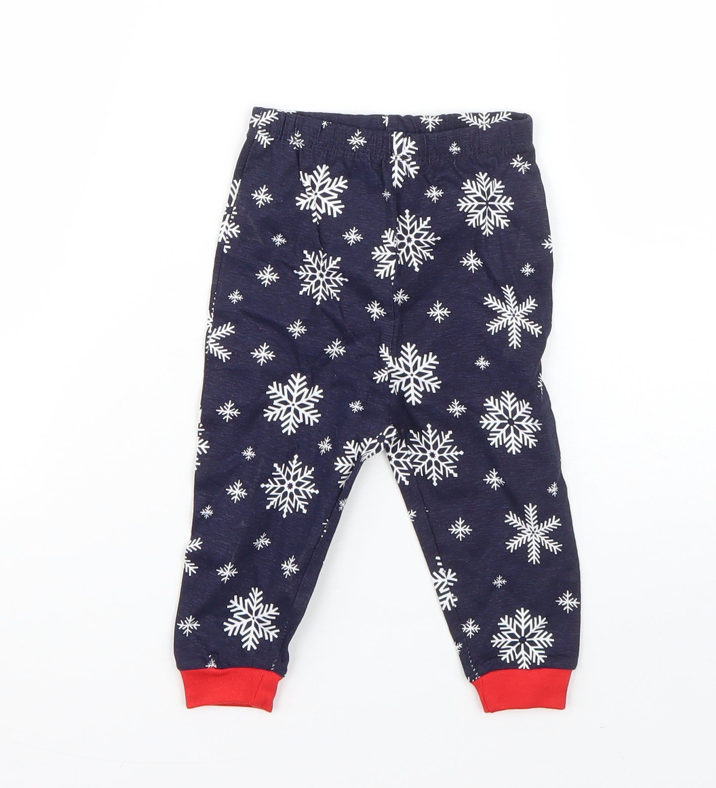 Baby Baby Blue  Cotton  Pyjama Pants Size 6-9 Months   - christmas