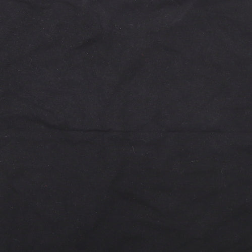 Fruit of the Loom Girls Black  Cotton Basic T-Shirt Size 7-8 Years Round Neck