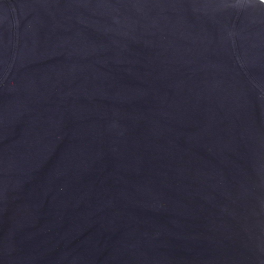 George Boys Blue  Cotton Basic Polo Size 10-11 Years Collared