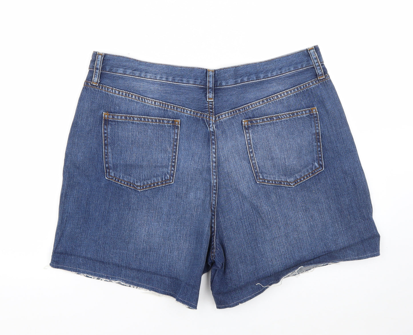Dorothy Perkins Womens Blue  Cotton Hot Pants Shorts Size 16 L4 in Regular
