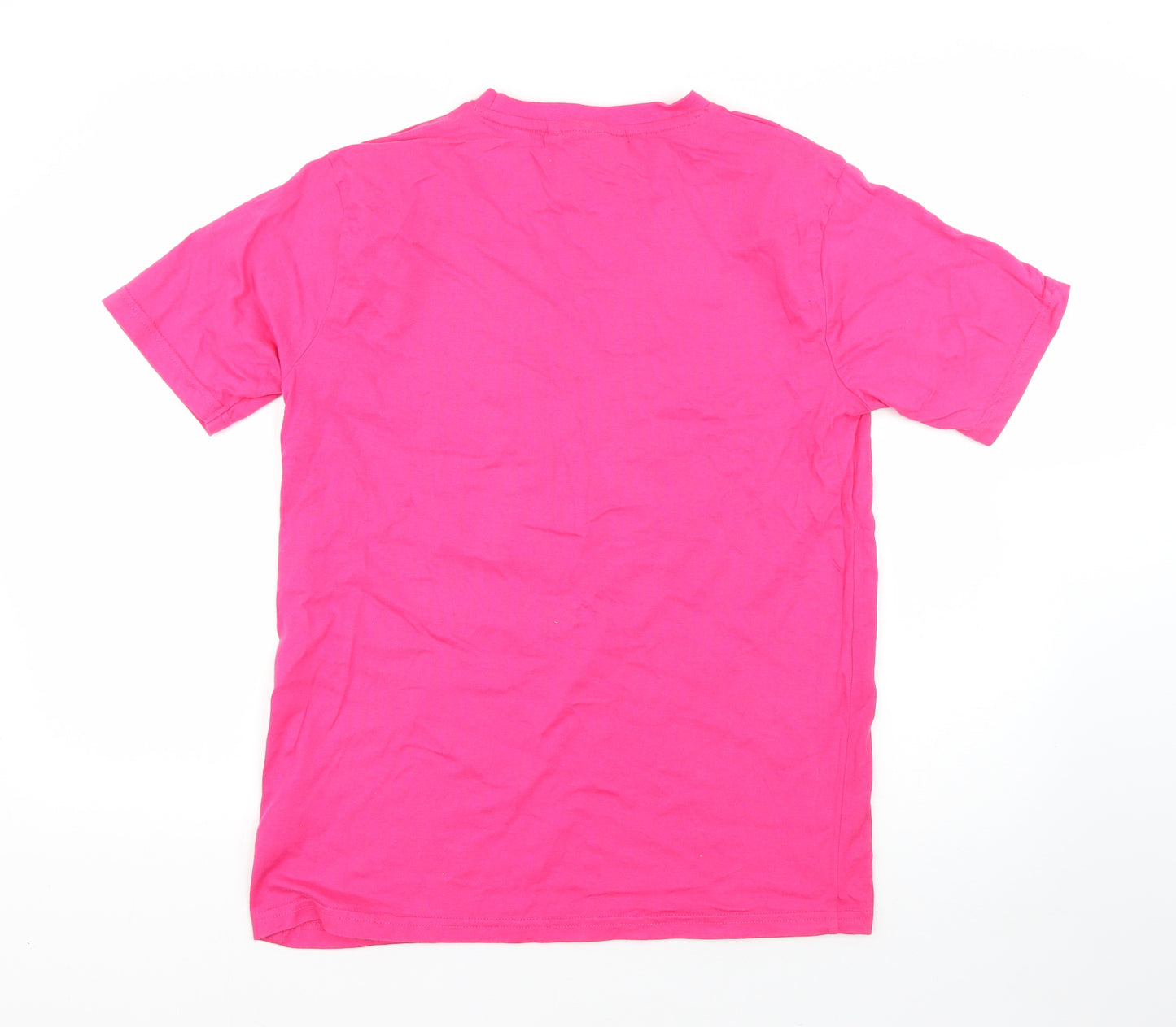 McKenzie Girls Pink  Cotton Basic T-Shirt Size 14-15 Years Round Neck