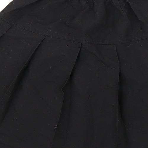 M&S Girls Black  Polyester Skater Skirt Size 11-12 Years  Regular