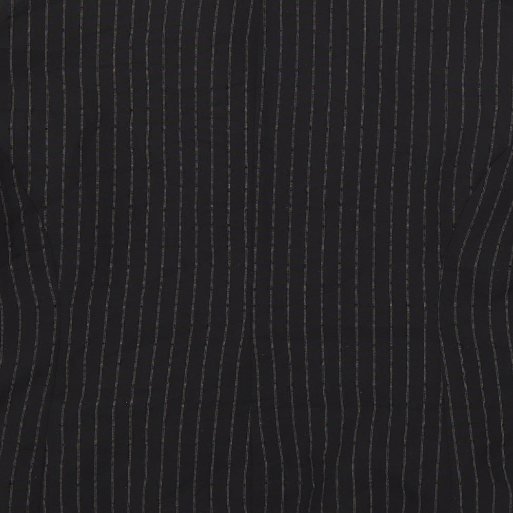 Dorothy Perkins Womens Black Striped  Jacket Blazer Size 18  Button