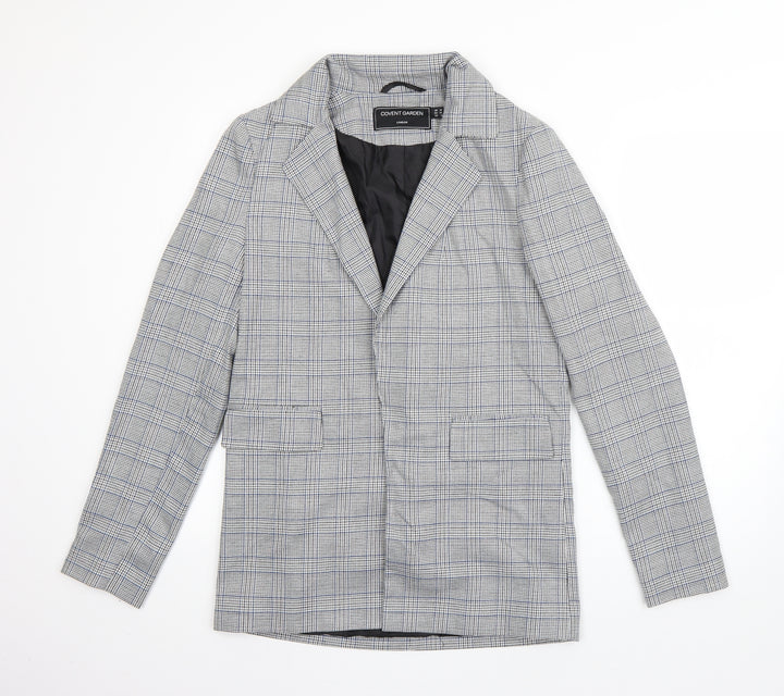 Covent Garden Womens Grey Houndstooth Jacket Coat Size 10