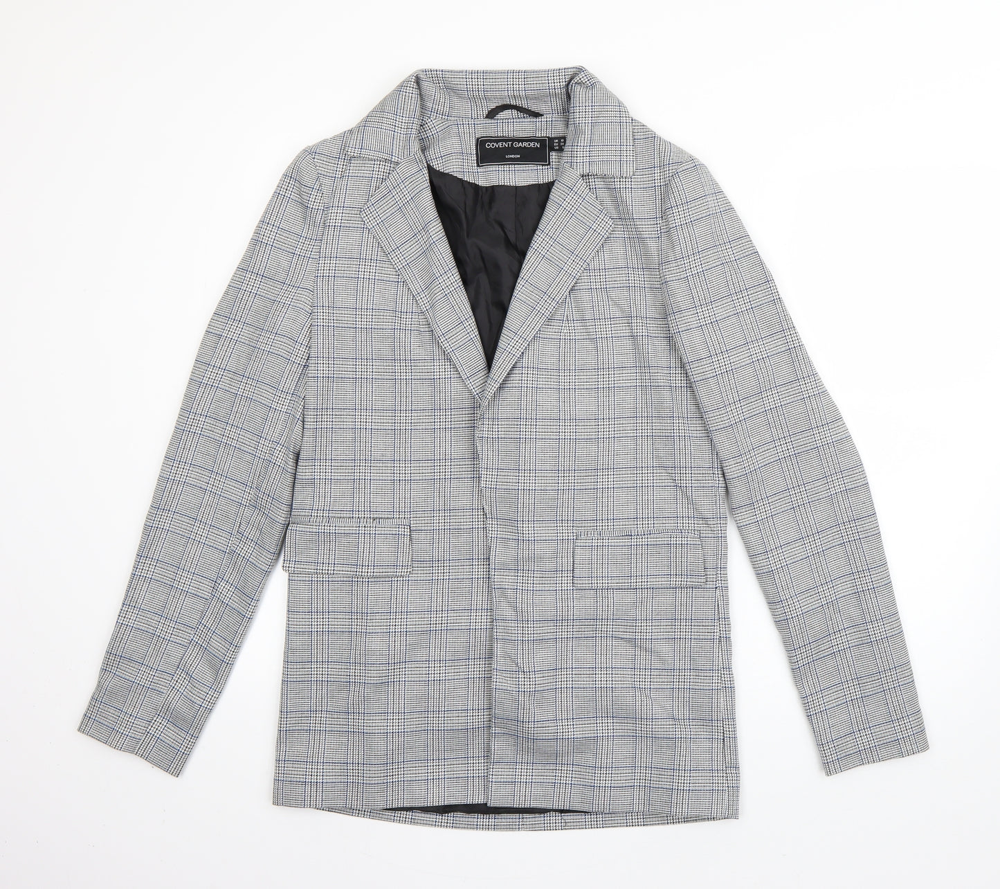 Covent Garden Womens Grey Houndstooth  Jacket Coat Size 10