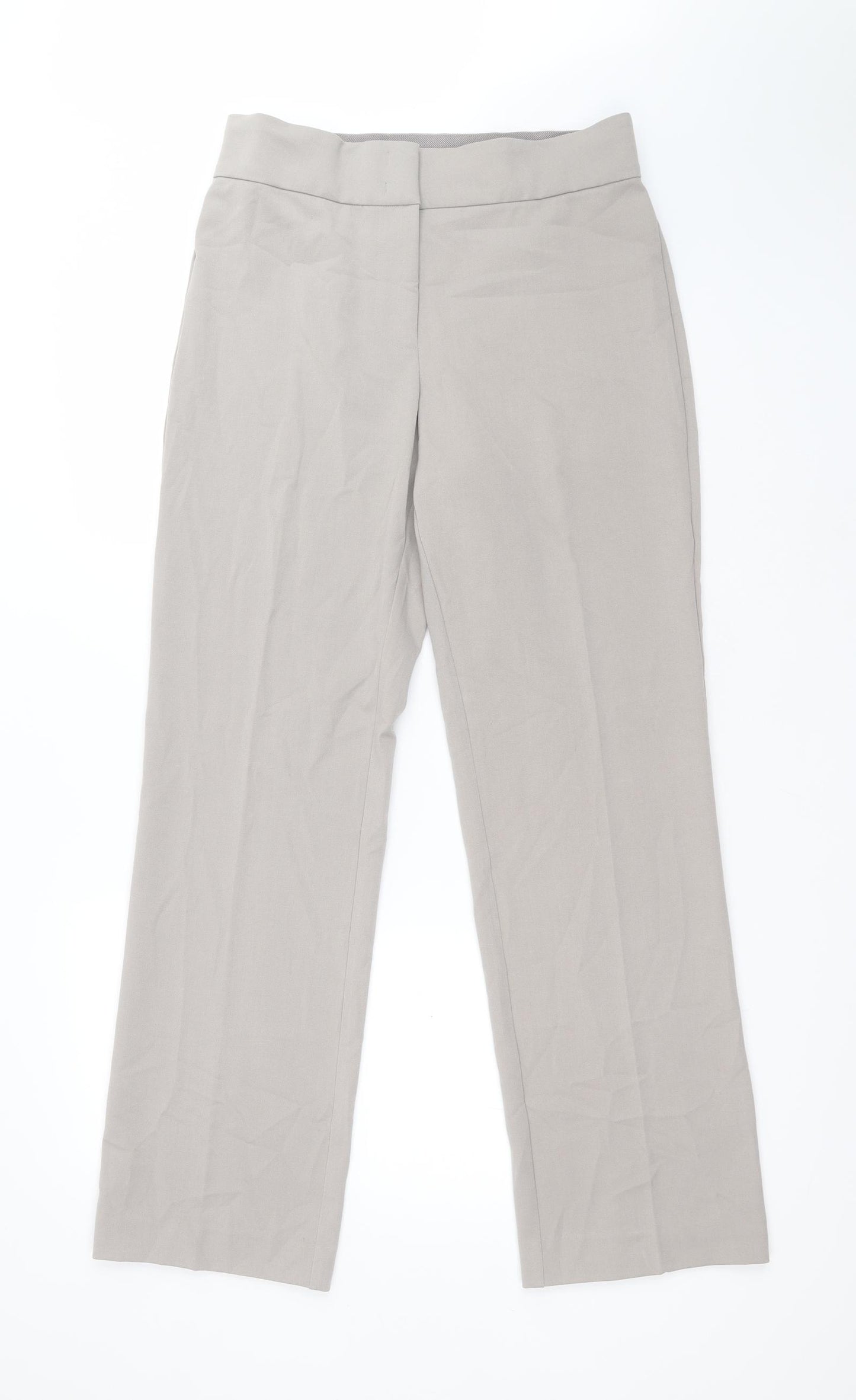 Artigiano Womens Grey  Polyester Dress Pants Trousers Size 12 L31 in Regular