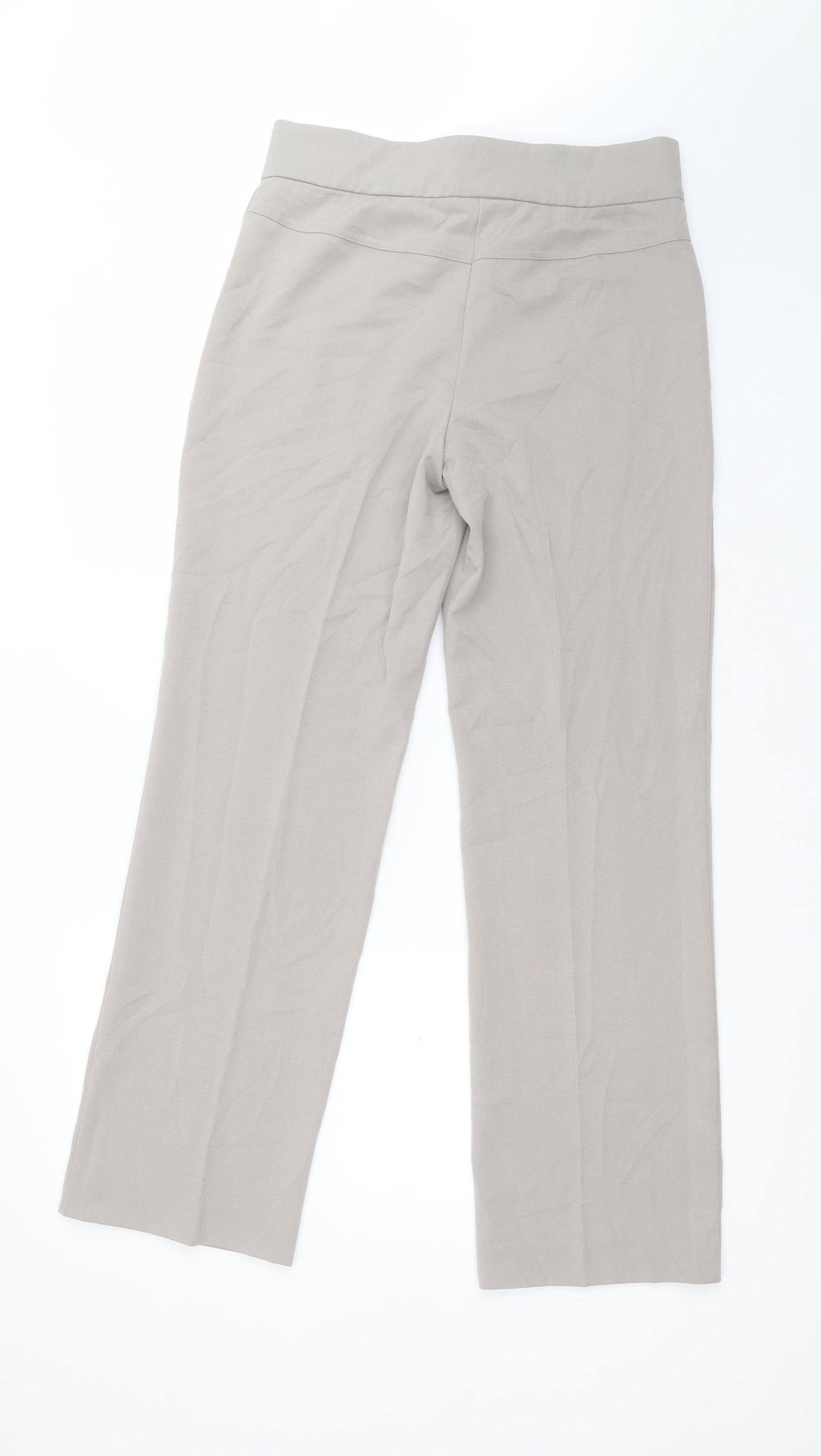 Artigiano Womens Grey  Polyester Dress Pants Trousers Size 12 L31 in Regular