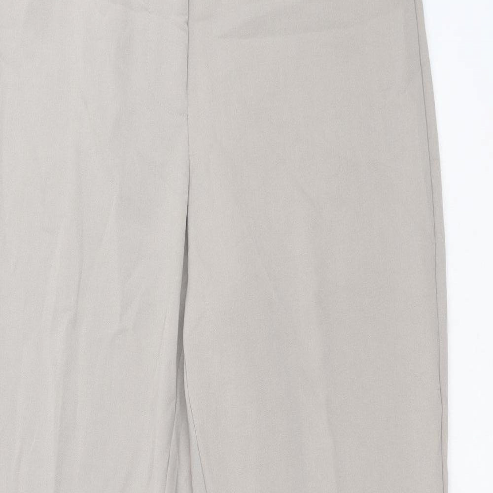 Artigiano Womens Grey  Polyester Dress Pants Trousers Size 12 L31 in Regular