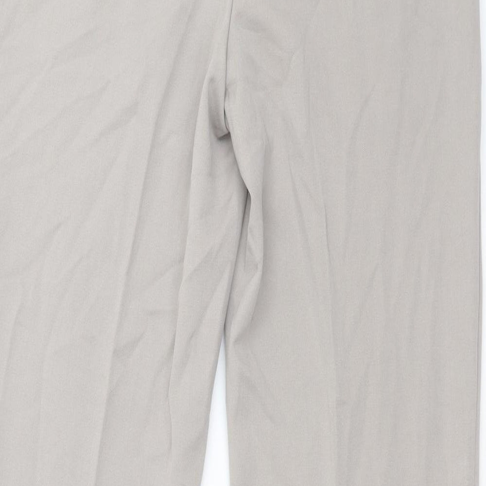 Artigiano Womens Grey  Polyester Dress Pants Trousers Size 12 L31 in Regular