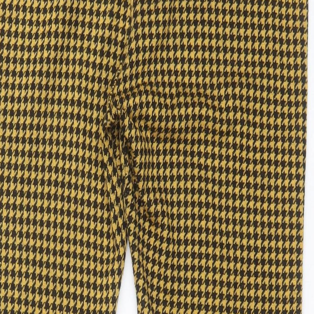 New Look Womens Multicoloured Houndstooth Polyester  Leggings Size 16 L29 in