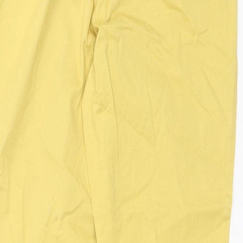 Gap Womens Yellow  Cotton Chino Trousers Size 6 L26 in Regular