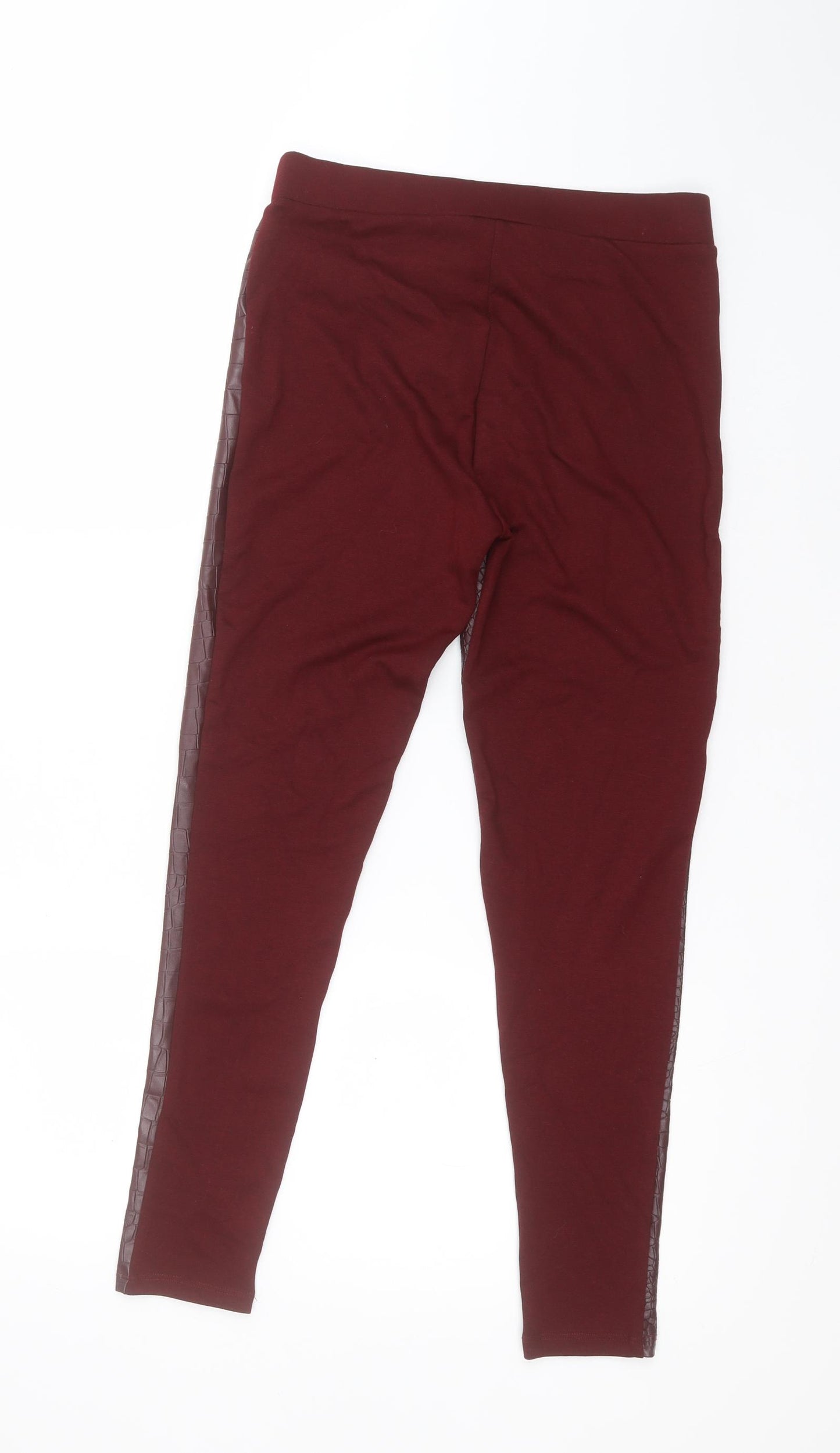Principles Womens Red Animal Print Polyester  Leggings Size 12 L26 in