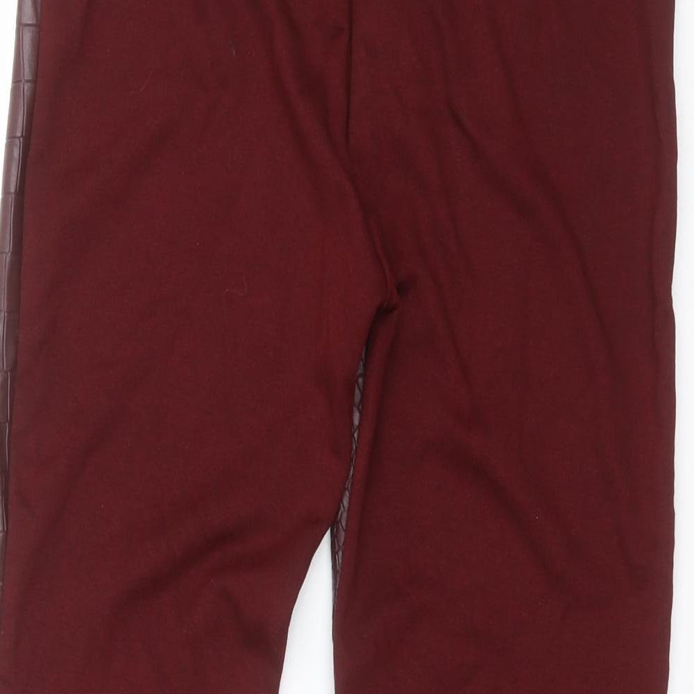 Principles Womens Red Animal Print Polyester  Leggings Size 12 L26 in