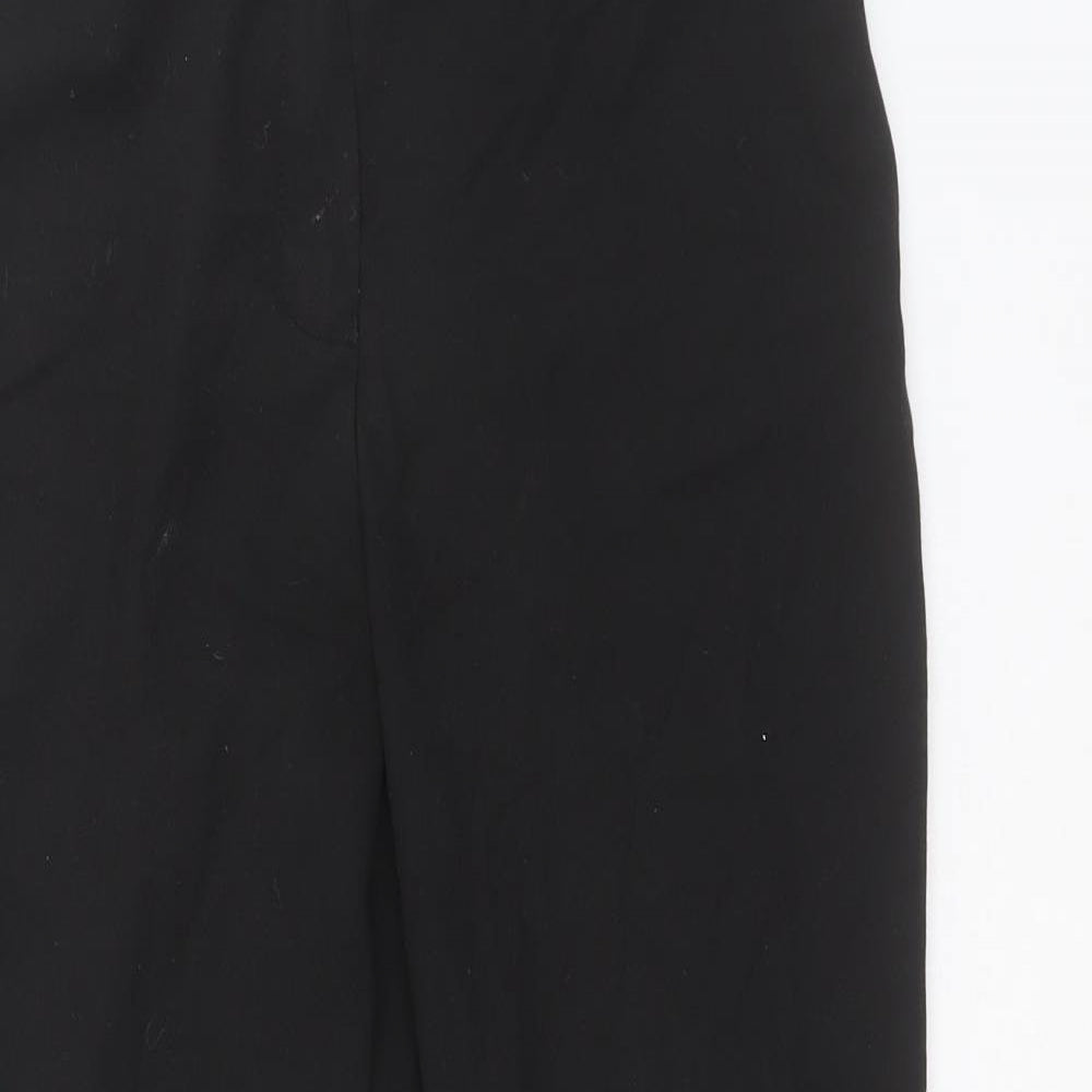 NEXT Womens Black  Polyester Carrot Trousers Size 12 L26 in Regular