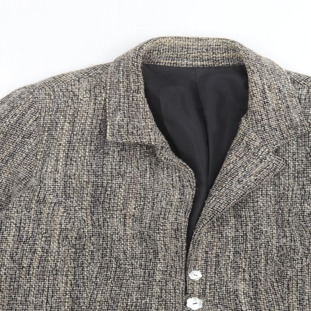 MAD JACK DESIGN Womens Multicoloured Flecked  Jacket Suit Jacket Size L