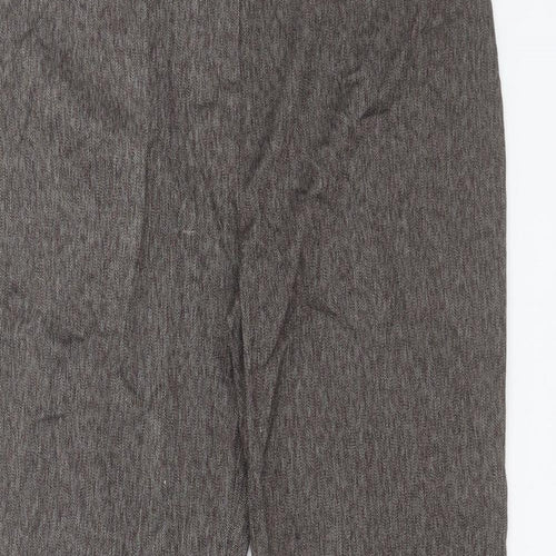 Per Una Womens Brown  Polyester Carrot Trousers Size 14 L30 in Regular