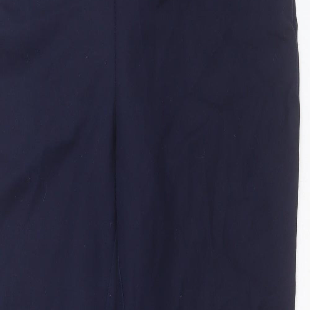 NEXT Womens Blue  Cotton Carrot Trousers Size 12 L28 in Regular
