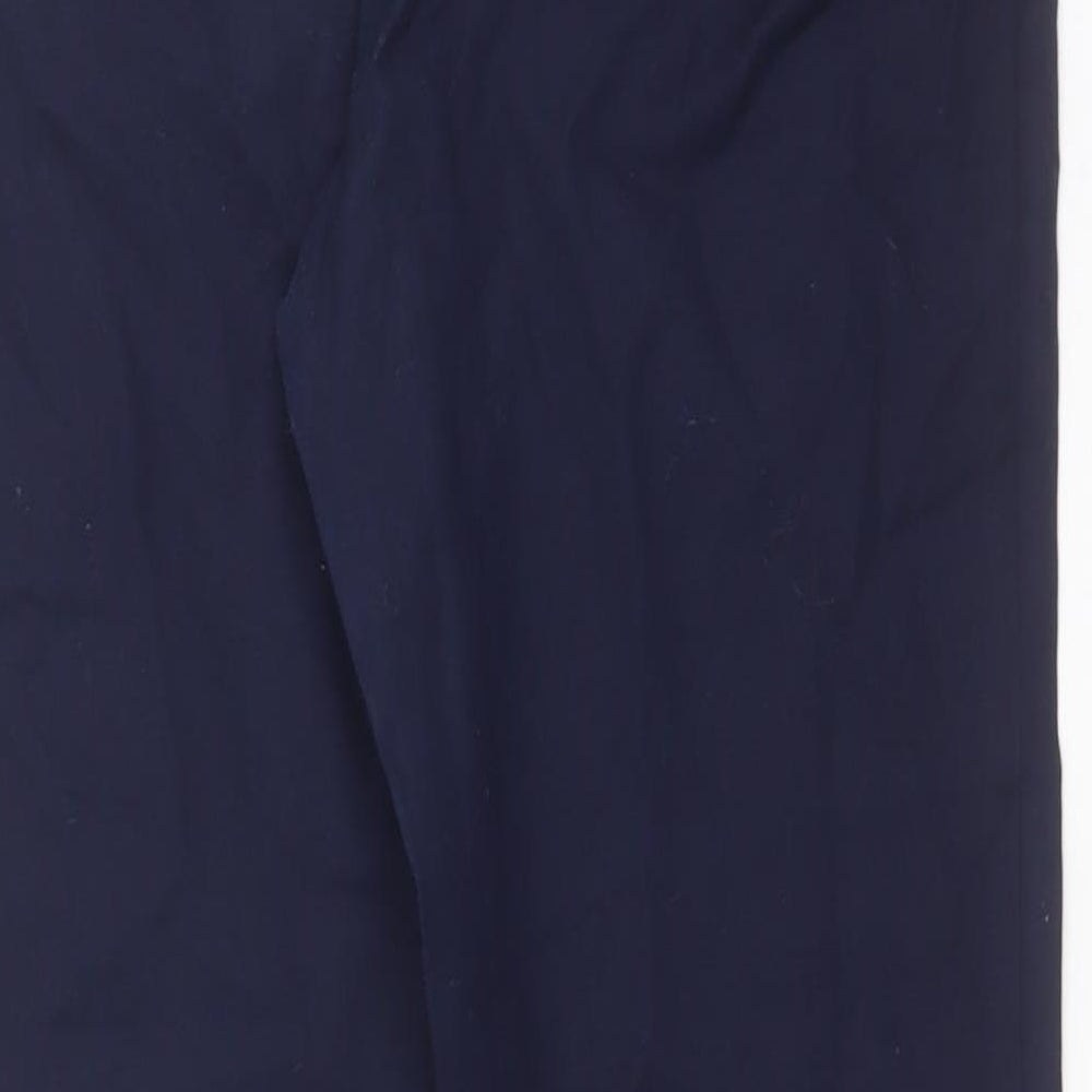 NEXT Womens Blue  Cotton Carrot Trousers Size 12 L28 in Regular
