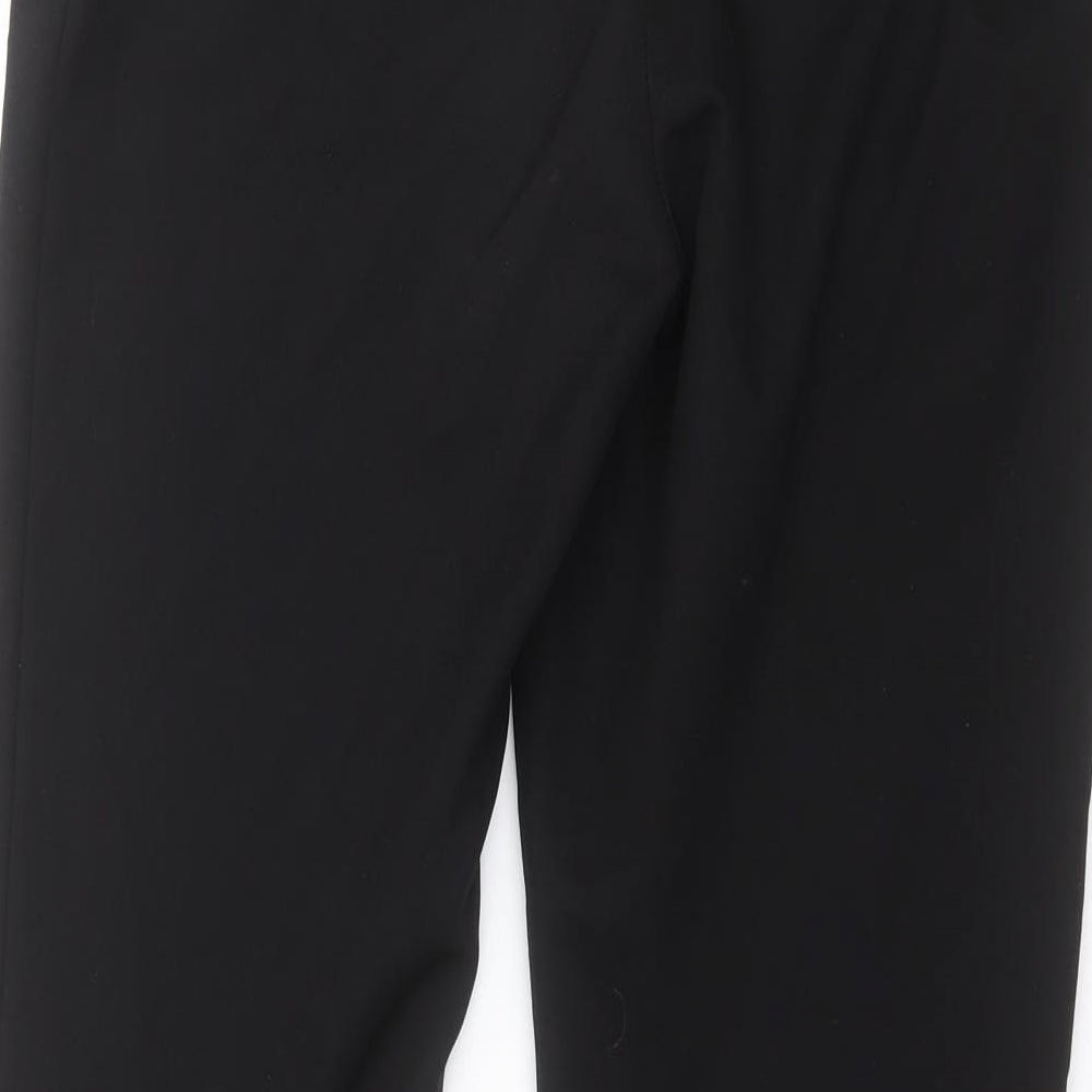 New Look Womens Black  Polyester Carrot Trousers Size 10 L29 in Regular