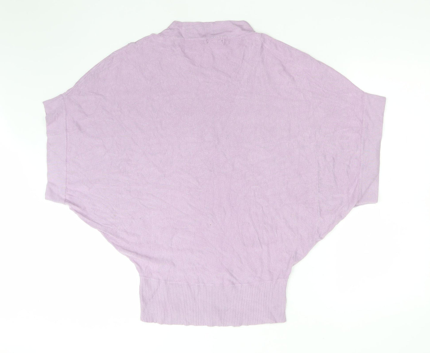 Amisu Womens Purple   Basic T-Shirt Size S Round Neck