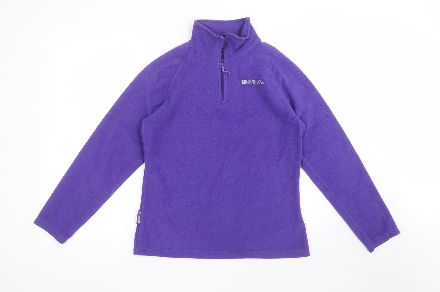Mountain Warehouse Womens Purple High Neck  Polyester Pullover Jumper Size 12
