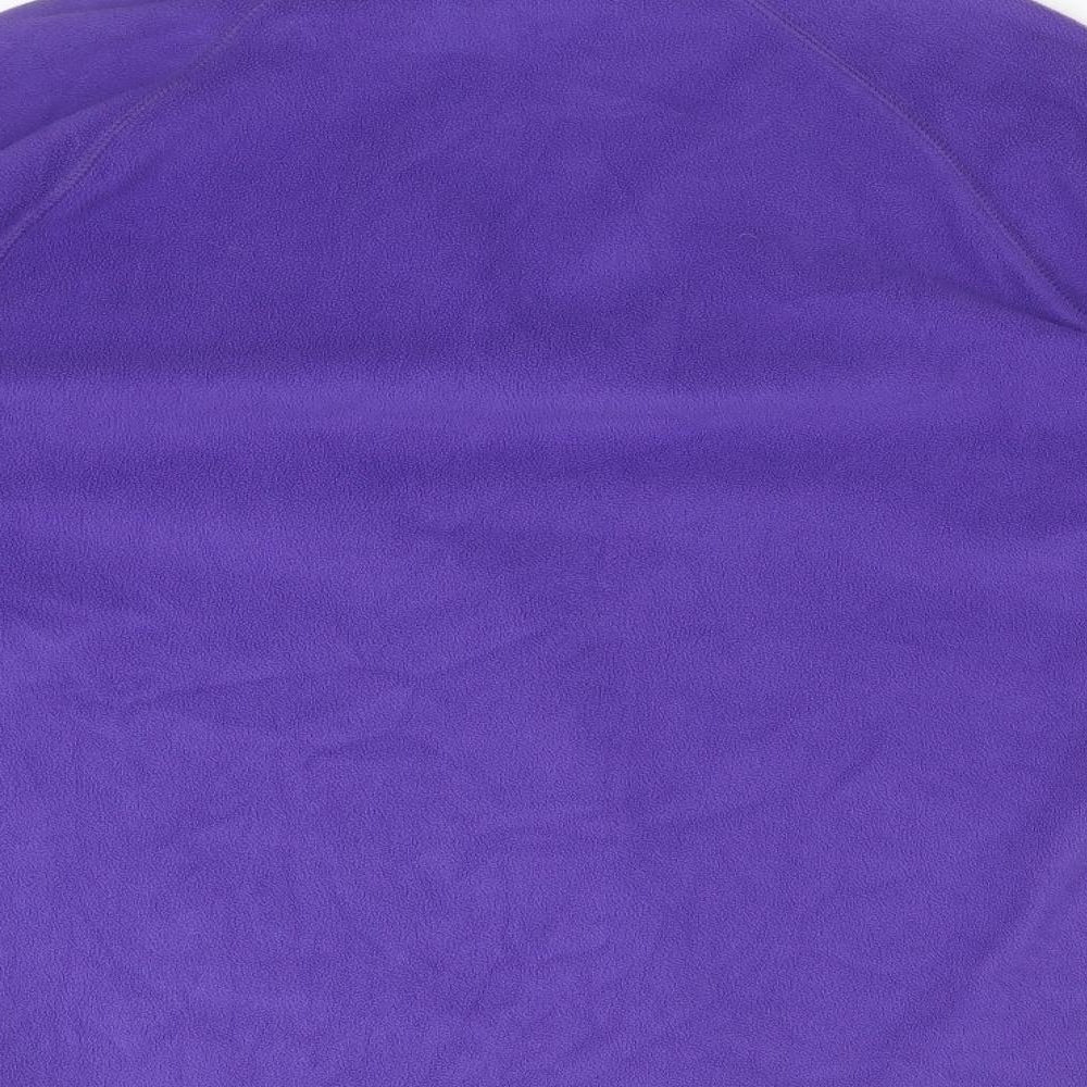 Mountain Warehouse Womens Purple High Neck  Polyester Pullover Jumper Size 12