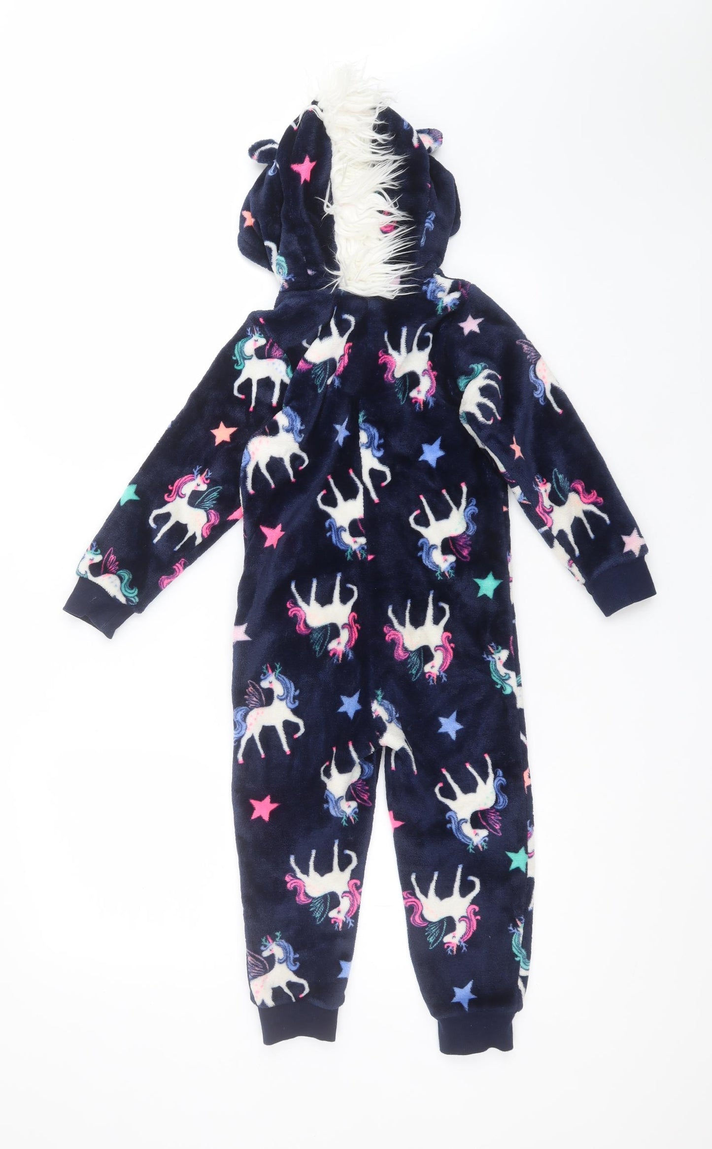 Matalan Girls Multicoloured Animal Print Polyester  One Piece Size 3-4 Years   - UNICORNS