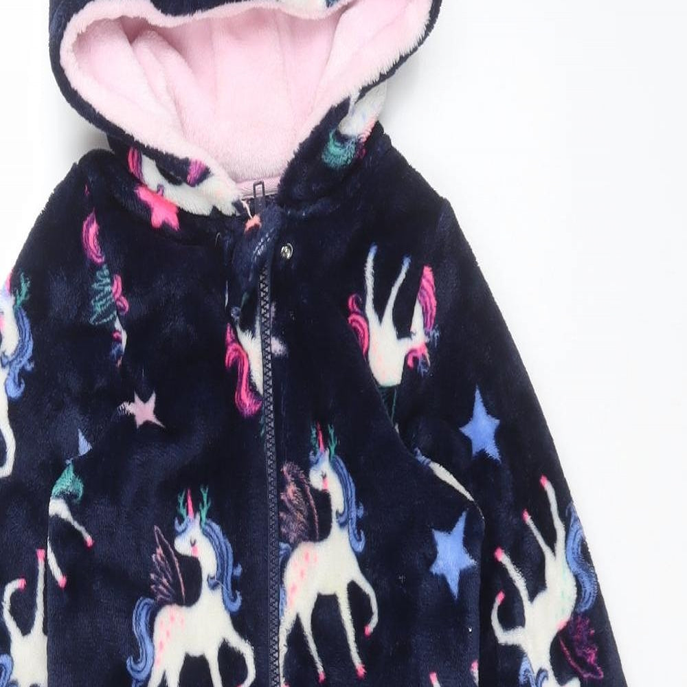 Matalan Girls Multicoloured Animal Print Polyester  One Piece Size 3-4 Years   - UNICORNS