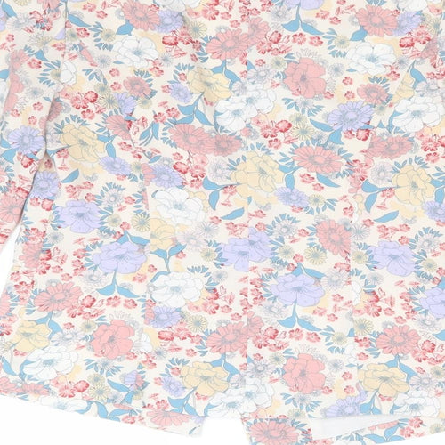 New Look Womens Multicoloured Floral Polyester Jacket Blazer Size 8