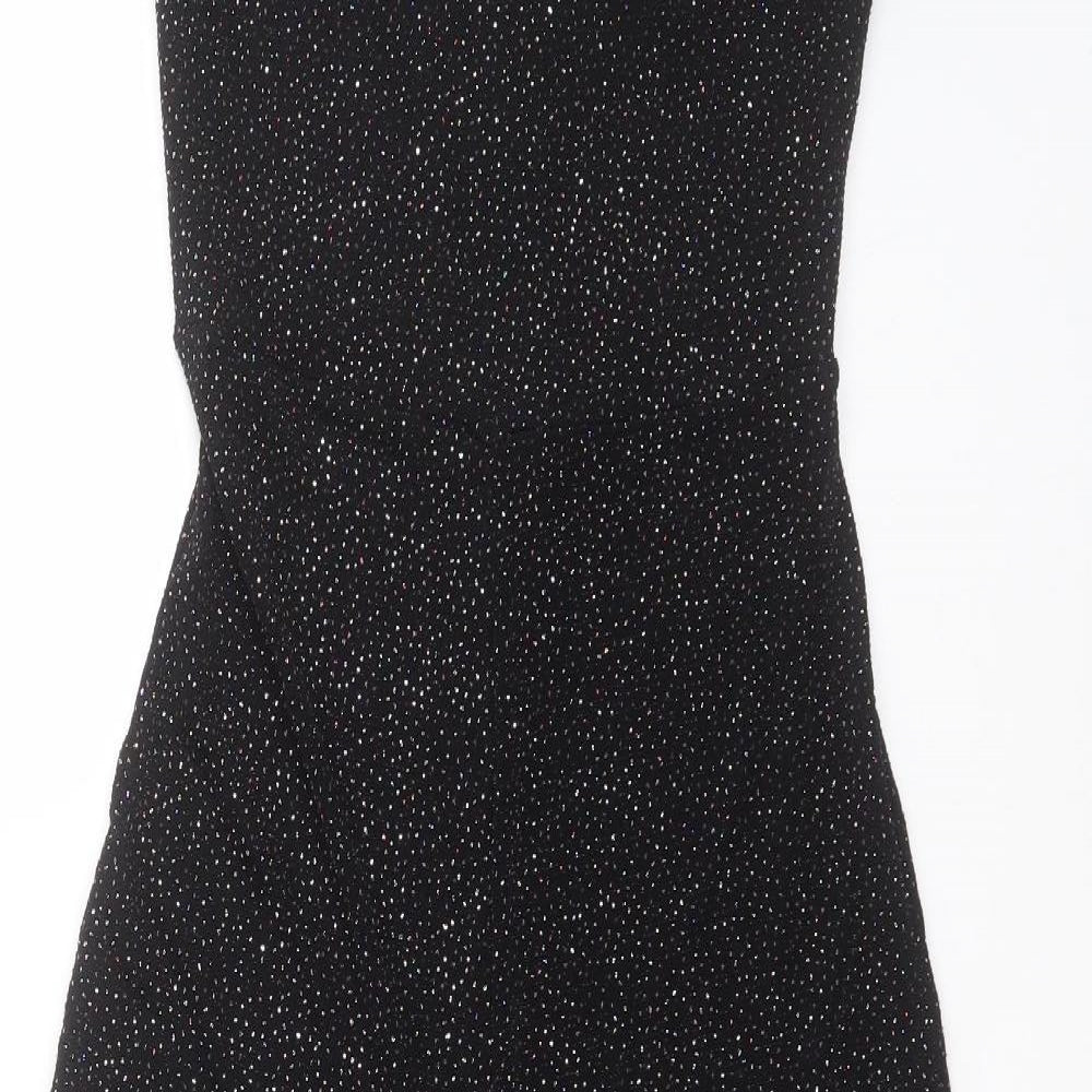 Primark Womens Black Polka Dot Nylon Jumpsuit One-Piece Size 8