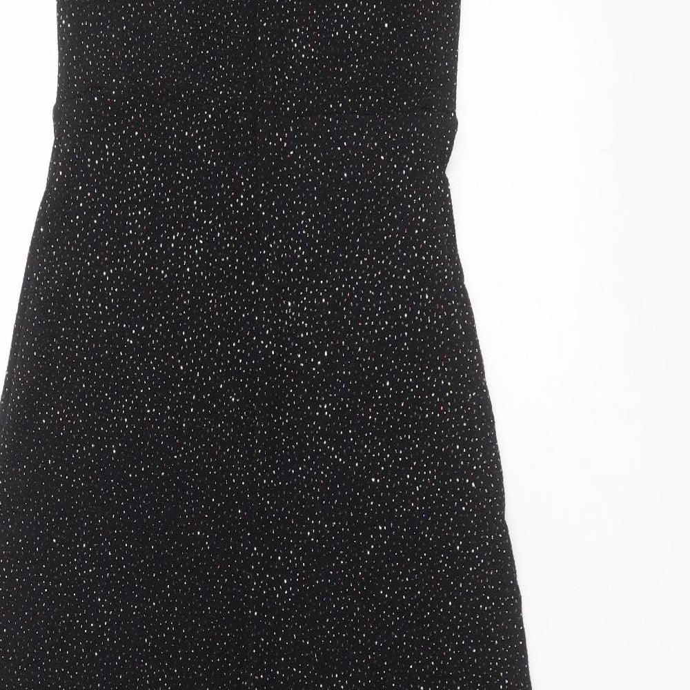 Primark Womens Black Polka Dot Nylon Jumpsuit One-Piece Size 8