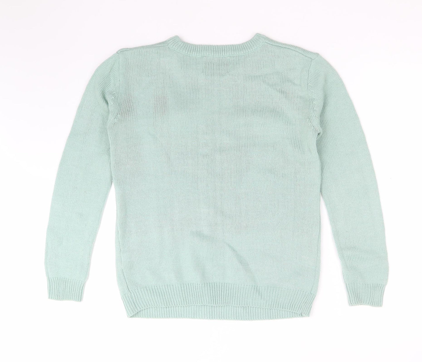 Atmosphere Womens Green  Acrylic Pullover Sweatshirt Size XS   - POLAR BEAR CHRISTMAS