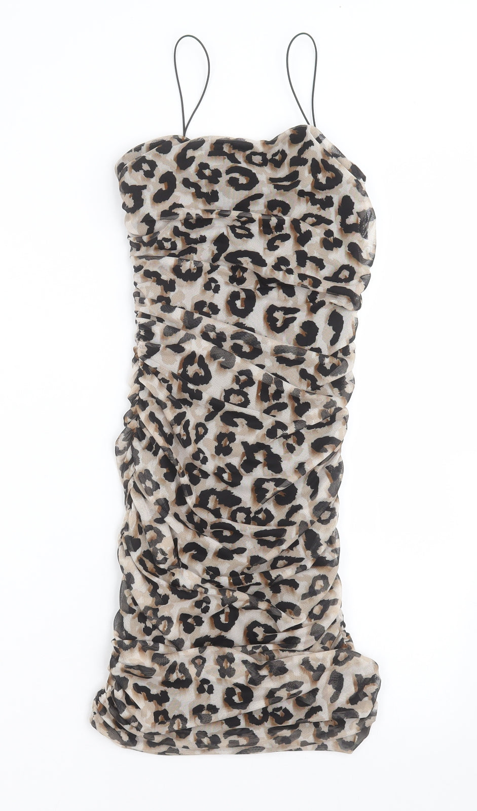 Quiz Womens Multicoloured Animal Print Polyester Bodycon  Size 6  Square Neck