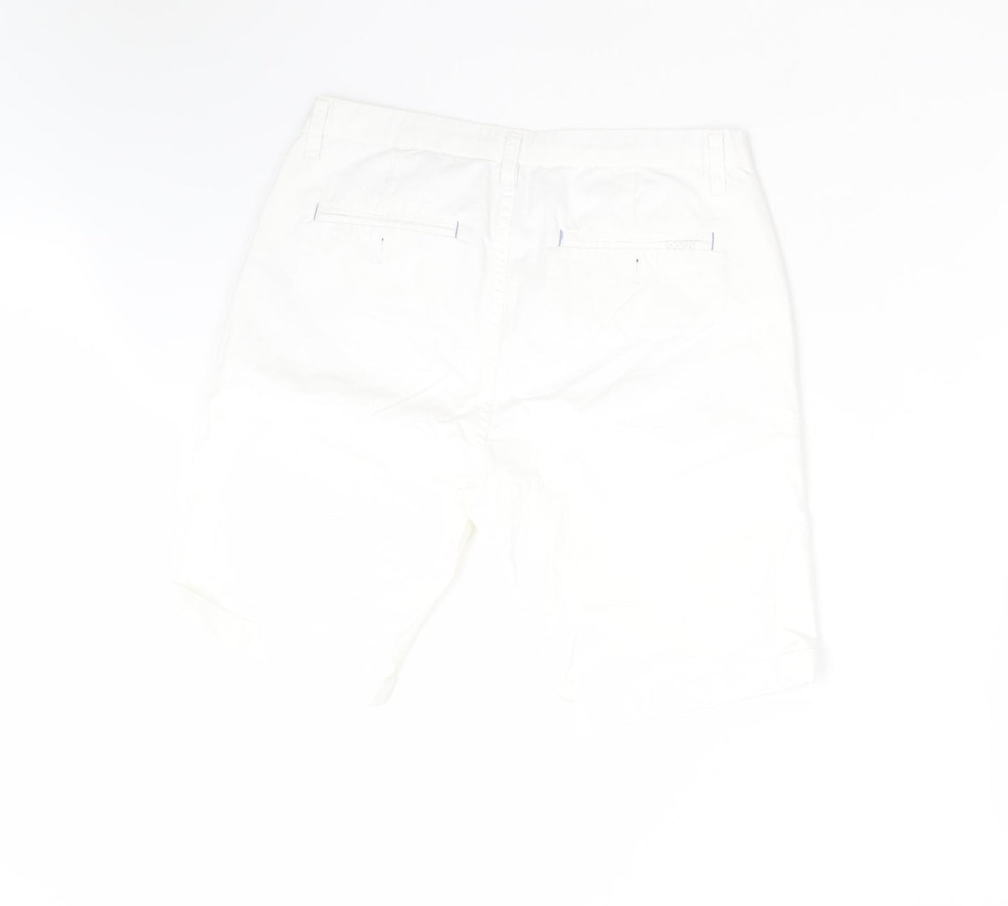 Primark Mens White  Cotton Chino Shorts Size 32 L9 in Regular