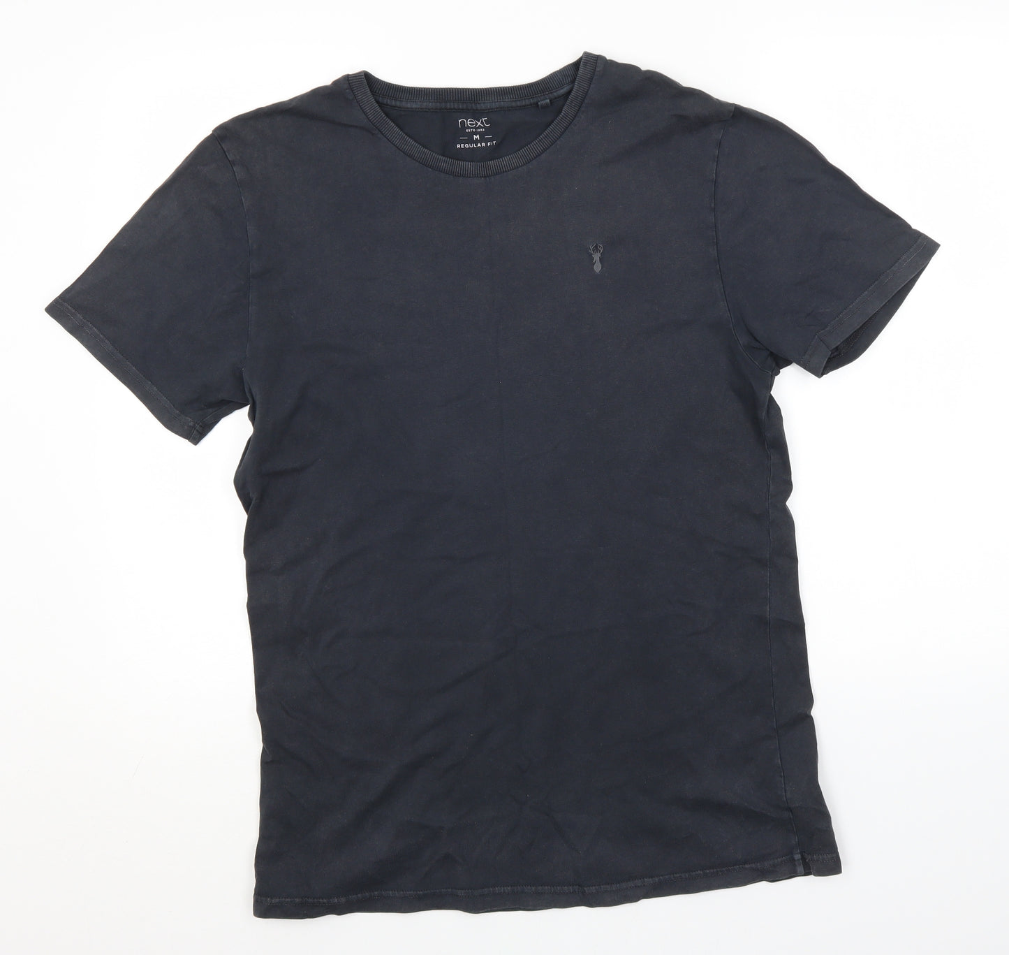 NEXT Mens Grey  Cotton  T-Shirt Size M Round Neck