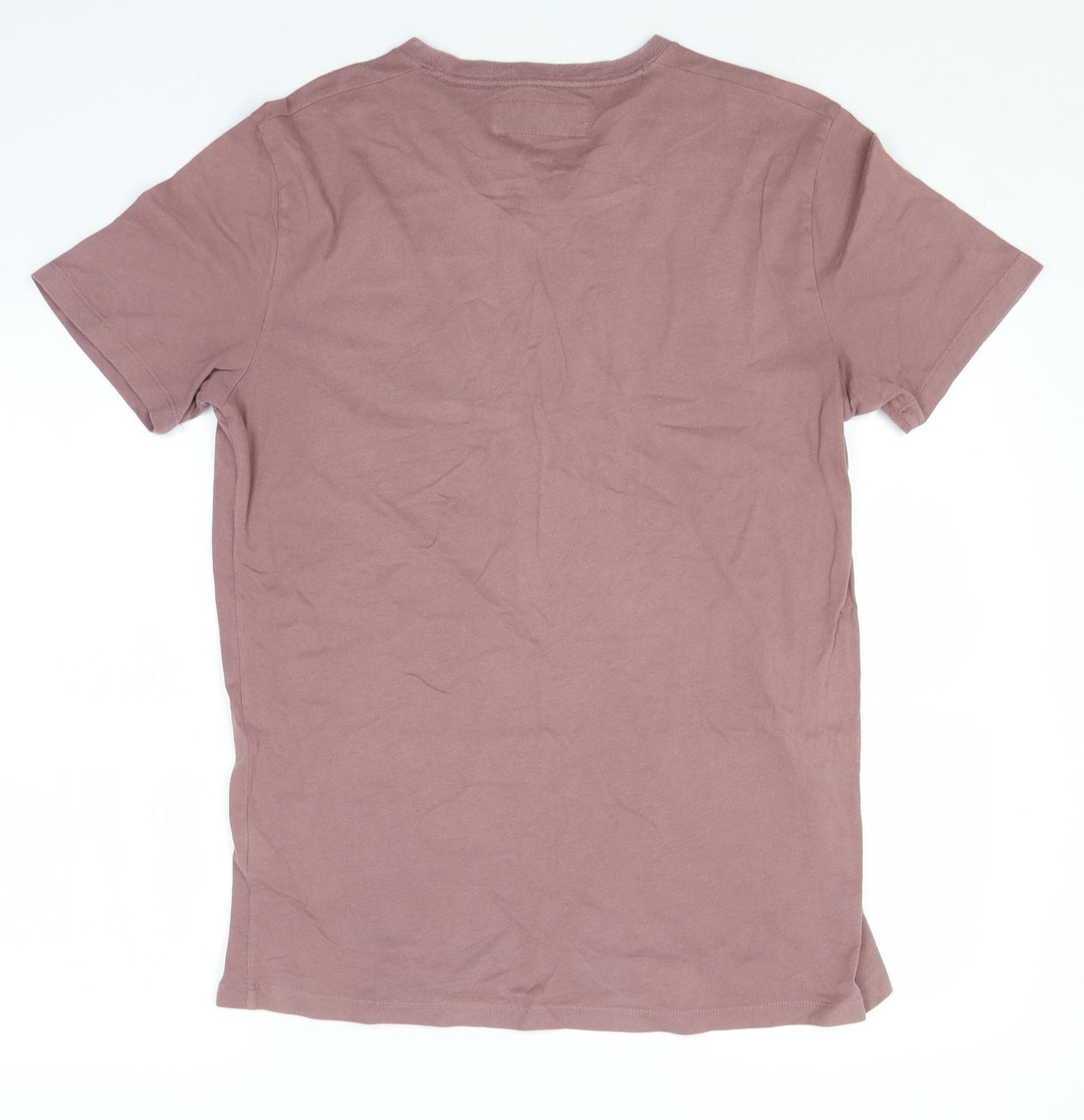 Abercrombie & Fitch Mens Grey  Cotton  T-Shirt Size M V-Neck