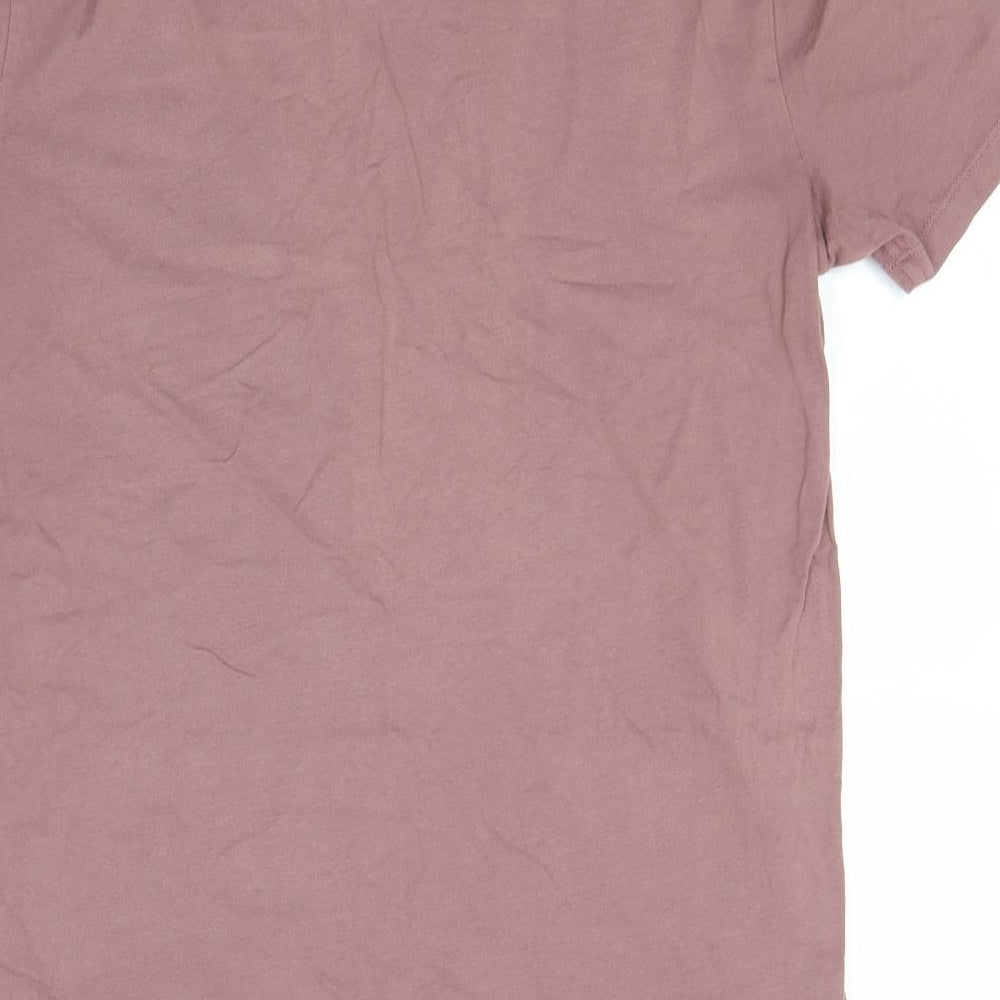 Abercrombie & Fitch Mens Grey  Cotton  T-Shirt Size M V-Neck