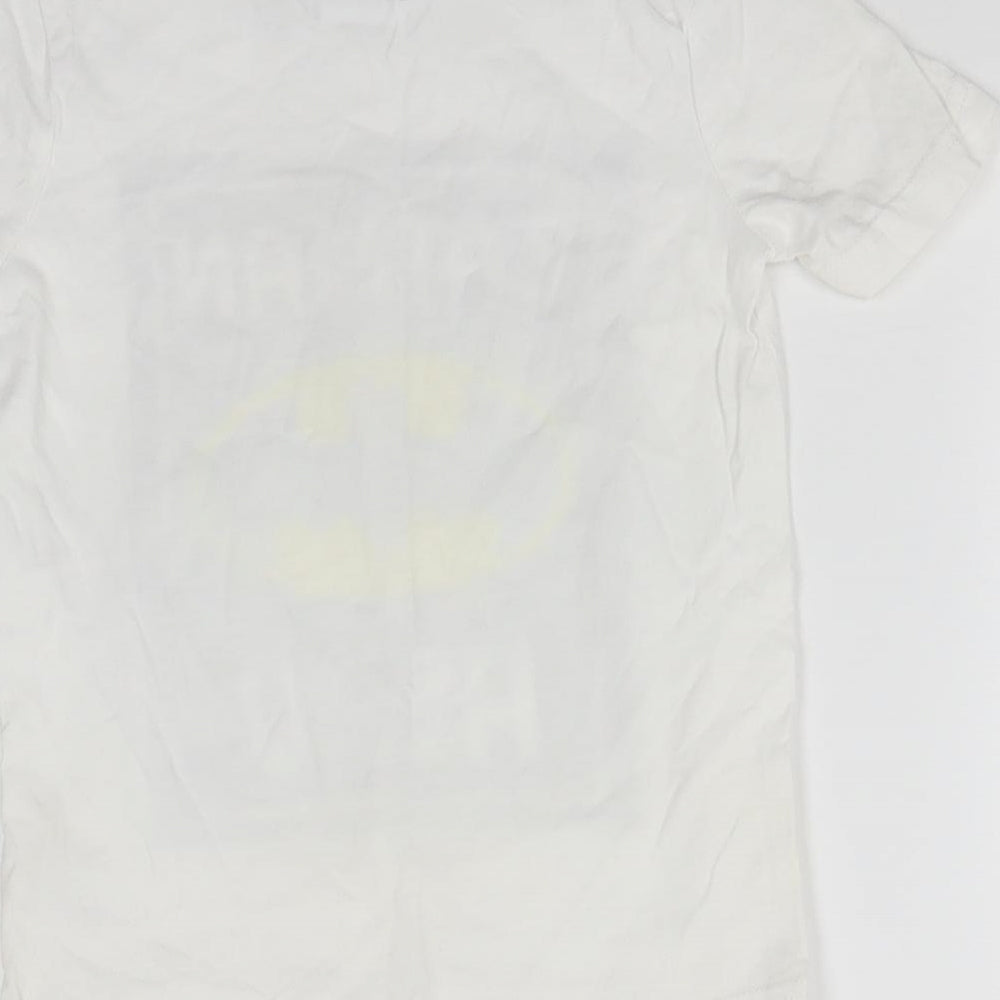Batman Boys White  Cotton Basic T-Shirt Size 3-4 Years Round Neck  - Batman Hero