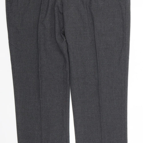 Cedar Wood State Mens Grey Houndstooth Polyester Trousers  Size 34 in L27 in Slim