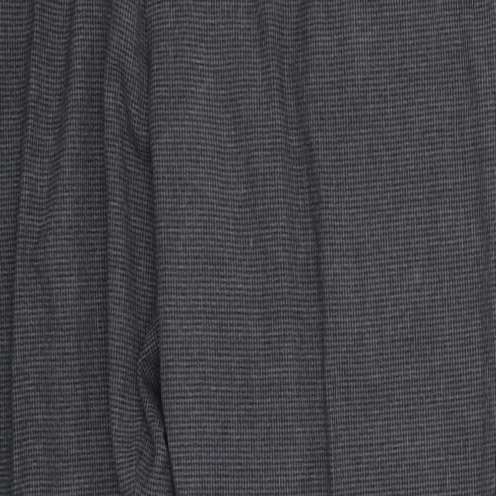 Cedar Wood State Mens Grey Houndstooth Polyester Trousers  Size 34 in L27 in Slim