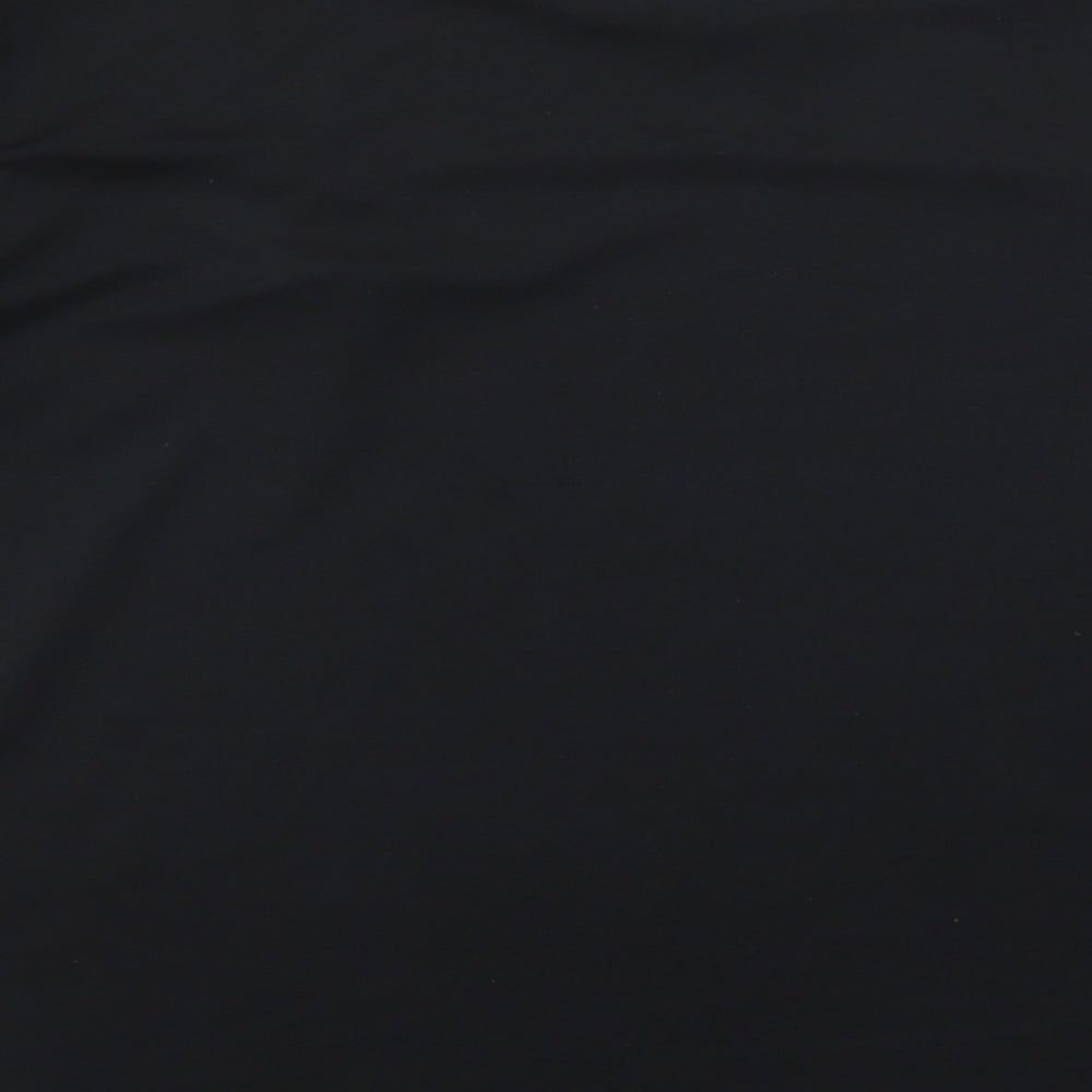 Nike Mens Black  Polyester Basic T-Shirt Size L Round Neck